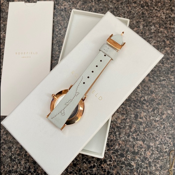 NWT Rose Gold + Green Embroidered Rosefield Watch - Picture 3 of 4